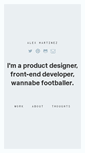 Mobile Screenshot of alxmrtnz.com